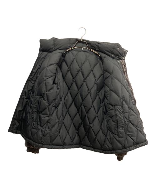 MONCLER（モンクレール）MONCLER (モンクレール) リバーシブルダウンジャケット ブラウン×ブラック サイズ:1の古着・服飾アイテム