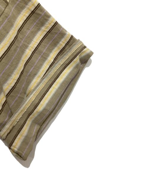 KAPITAL（キャピタル）KAPITAL (キャピタル) ボーダーTシャツ ベージュ サイズ:1の古着・服飾アイテム