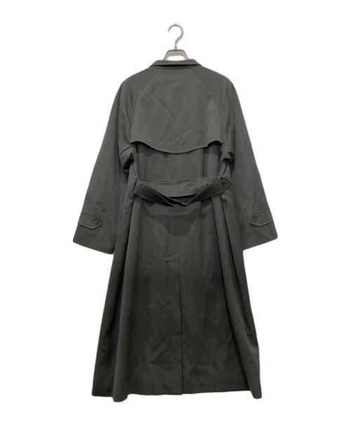 Burberry's（バーバリーズ）Burberry's (バーバリーズ) スタンドカラーウールトレンチコート グリーン サイズ:7ARの古着・服飾アイテム
