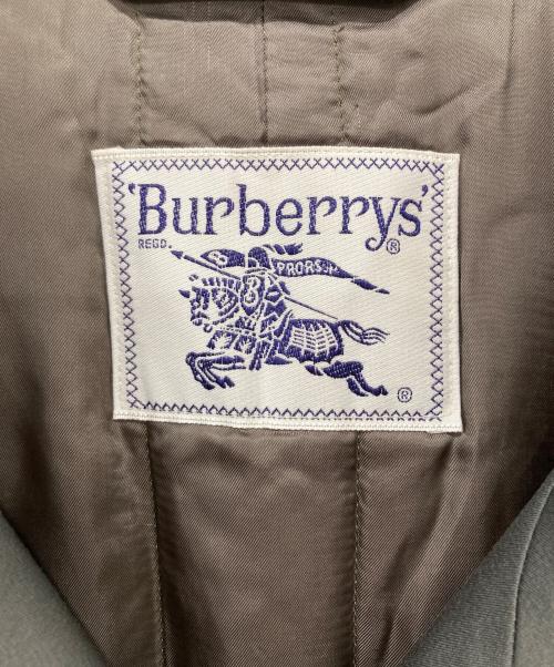 Burberry's（バーバリーズ）Burberry's (バーバリーズ) スタンドカラーウールトレンチコート グリーン サイズ:7ARの古着・服飾アイテム