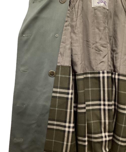 Burberry's（バーバリーズ）Burberry's (バーバリーズ) スタンドカラーウールトレンチコート グリーン サイズ:7ARの古着・服飾アイテム