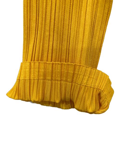 PLEATS PLEASE（プリーツプリーズ）PLEATS PLEASE (プリーツプリーズ) プリーツカーディガン イエロー サイズ:3の古着・服飾アイテム
