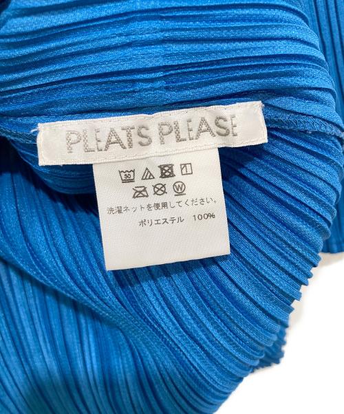 PLEATS PLEASE（プリーツプリーズ）PLEATS PLEASE (プリーツプリーズ) プリーツカットソー ブルー サイズ:3の古着・服飾アイテム