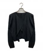 PLEATS PLEASEプリーツプリーズ）の古着「プリーツカーディガン」｜ブラック