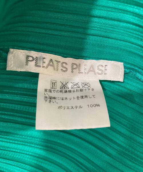 PLEATS PLEASE（プリーツプリーズ）PLEATS PLEASE (プリーツプリーズ) プリーツカーディガン グリーン サイズ:3の古着・服飾アイテム