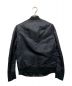 Y-3 (ワイスリー) Bonded Leather Jacket/ボンデッドレザージャケット ブラック サイズ:Ｍ：27000円
