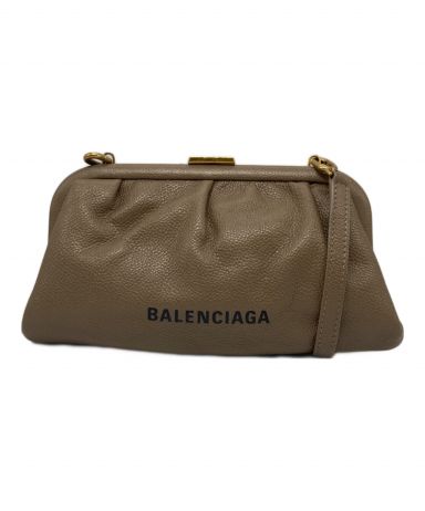 【BALENCIAGA】クラッチバッグ ベージュ 中古・古着通販】BALENCIAGA (バレンシアガ) クラッチショルダーバッグ