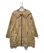 PLEATS PLEASEプリーツプリーズ）の古着「プリーツジップパーカー」｜ブラウン