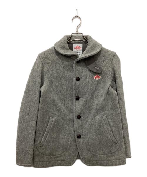 DANTON（ダントン）DANTON (ダントン) 丸襟ウールモッサジャケット グレー サイズ:38の古着・服飾アイテム
