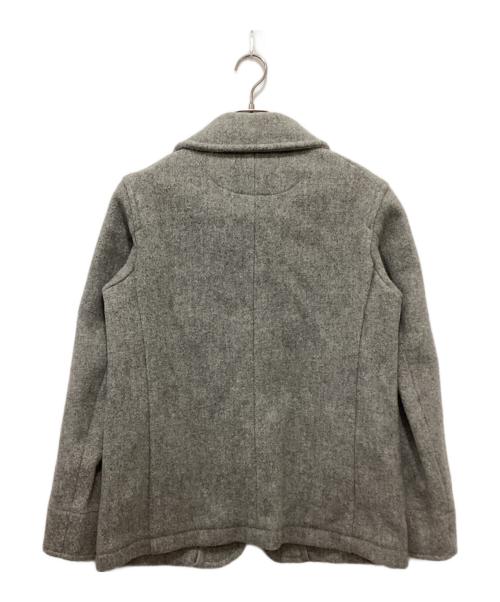 DANTON（ダントン）DANTON (ダントン) 丸襟ウールモッサジャケット グレー サイズ:38の古着・服飾アイテム