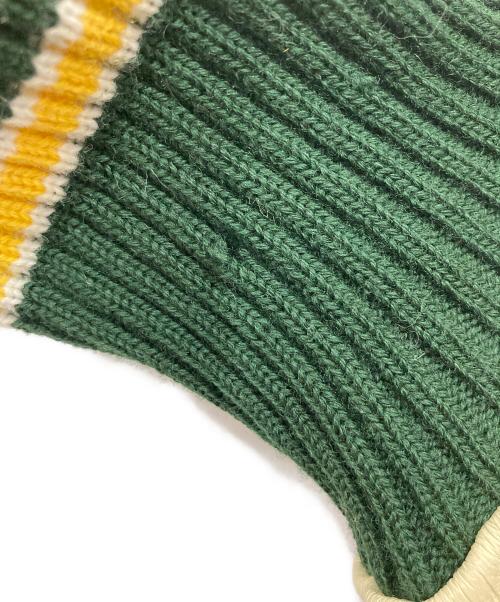 Allion Award（アリオン アワード）Allion Award (アリオン アワード) スタジャン ホワイト×グリーン サイズ:38の古着・服飾アイテム