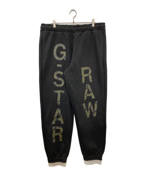 G-STAR RAW（ジースターロゥ）G-STAR RAW (ジースターロゥ) Embro Print Loose Tapered Sweat Pants ブラック サイズ:XLの古着・服飾アイテム