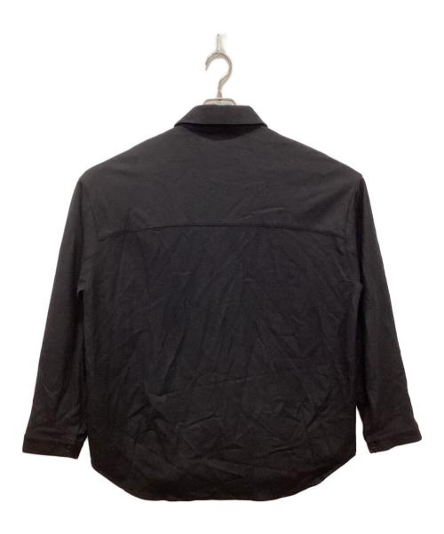 PUBLIC TOKYO（パブリックトウキョウ）PUBLIC TOKYO (パブリックトウキョウ) シルキーウールジャージシャツ ブラック サイズ:1の古着・服飾アイテム