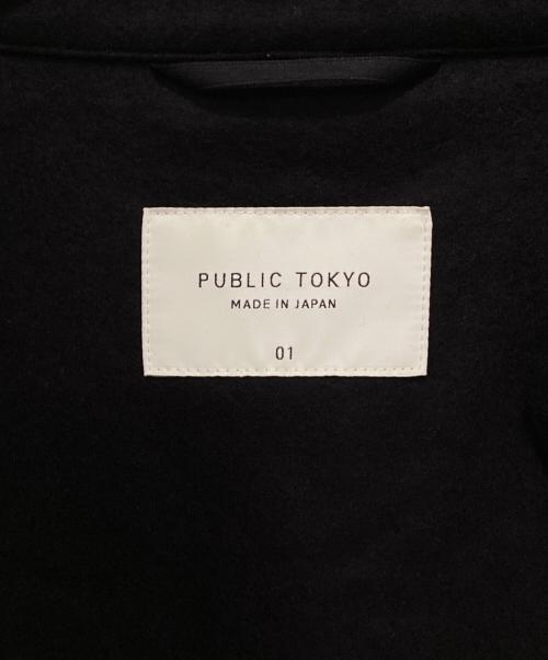PUBLIC TOKYO（パブリックトウキョウ）PUBLIC TOKYO (パブリックトウキョウ) シルキーウールジャージシャツ ブラック サイズ:1の古着・服飾アイテム