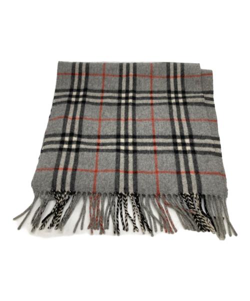 Burberry's（バーバリー）Burberry's (バーバリーズ) カシミヤマフラー グレーの古着・服飾アイテム