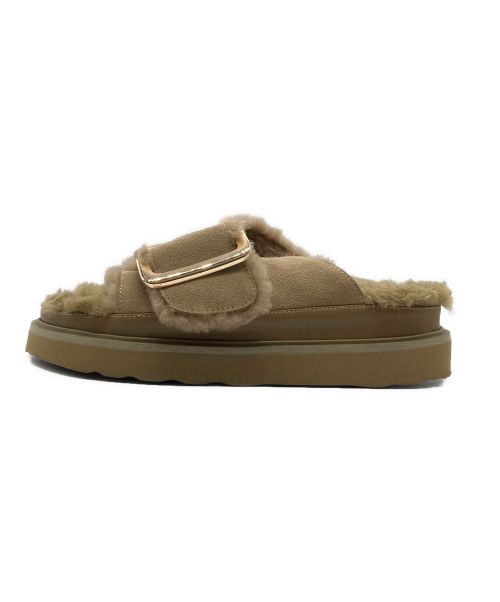 MOHI（モヒ）MOHI (モヒ) ビッグバックル サンダル ベージュ サイズ:38の古着・服飾アイテム