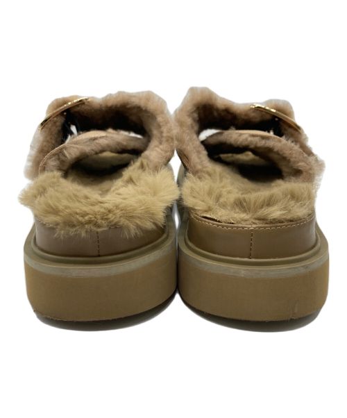 MOHI（モヒ）MOHI (モヒ) ビッグバックル サンダル ベージュ サイズ:38の古着・服飾アイテム