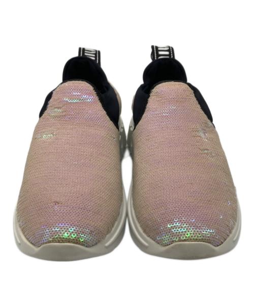 MIU MIU（ミュウミュウ）MIU MIU (ミュウミュウ) グリッター ローカットスニーカー ピンク サイズ:35の古着・服飾アイテム