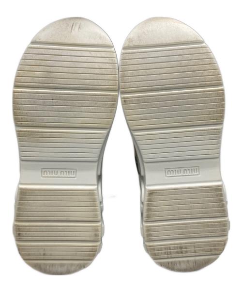 MIU MIU（ミュウミュウ）MIU MIU (ミュウミュウ) グリッター ローカットスニーカー ピンク サイズ:35の古着・服飾アイテム