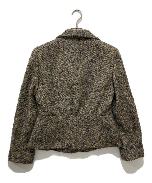 ARMANI COLLEZIONI（アルマーニ コレツィオーニ）ARMANI COLLEZIONI (アルマーニ コレツィオーニ) モヘア混ウールジャケット ベージュ サイズ:42の古着・服飾アイテム