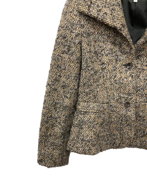 ARMANI COLLEZIONI（アルマーニ コレツィオーニ）ARMANI COLLEZIONI (アルマーニ コレツィオーニ) モヘア混ウールジャケット ベージュ サイズ:42の古着・服飾アイテム