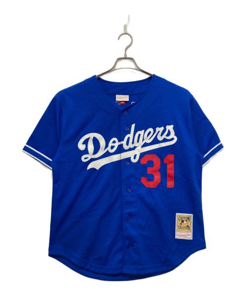 MITCHELL & NESS（ミッチェルアンドネス）MITCHELL & NESS (ミッチェルアンドネス) ベースボールシャツ ブルー サイズ:44の古着・服飾アイテム