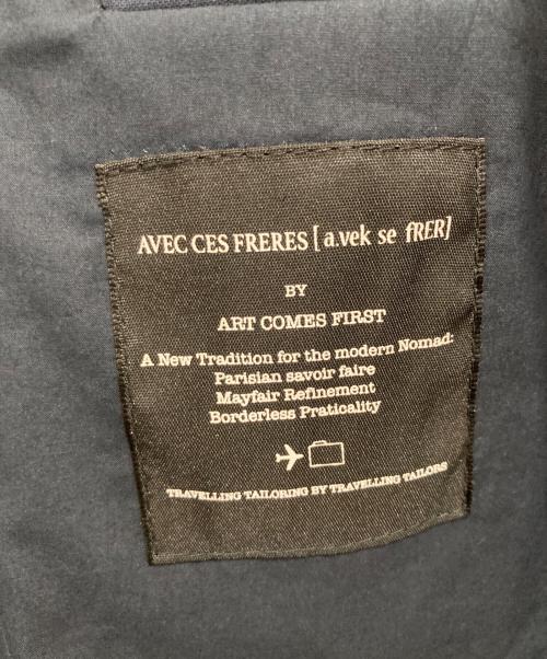 AVEC CES FRERES（アヴェック セ フレール）AVEC CES FRERES (アヴェック セ フレール) チェスターコート ネイビー サイズ:38Rの古着・服飾アイテム