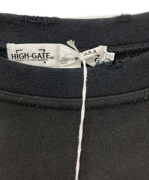 HIGH-GATE（ハイゲート）HIGH-GATE (ハイゲート) クルーネックスウェット ブラック サイズ:1の古着・服飾アイテム