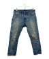 DENIM BY VANQUISH&FRAGMENT（デニムバイヴァンキッシュ&フラグメント）の古着「ダメージデニムパンツ」｜インディゴ