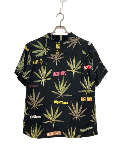 WACKO MARIA（ワコマリア）WACKO MARIA (ワコマリア) HIGHTIMES (ハイ・タイムズ) HAWAIIAN SHIRT ブラック サイズ:Lの古着・服飾アイテム
