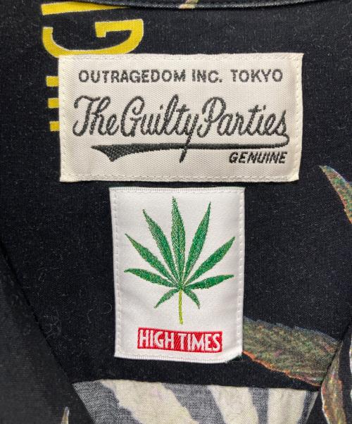 WACKO MARIA（ワコマリア）WACKO MARIA (ワコマリア) HIGHTIMES (ハイ・タイムズ) HAWAIIAN SHIRT ブラック サイズ:Lの古着・服飾アイテム
