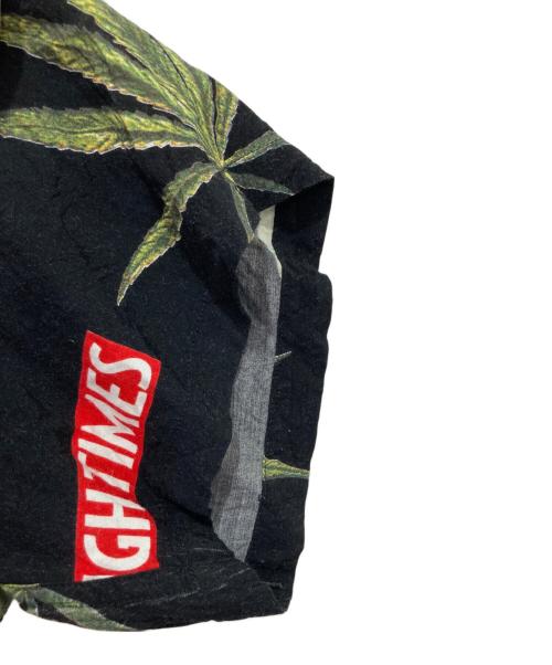 WACKO MARIA（ワコマリア）WACKO MARIA (ワコマリア) HIGHTIMES (ハイ・タイムズ) HAWAIIAN SHIRT ブラック サイズ:Lの古着・服飾アイテム