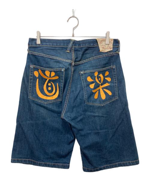 EVISU（エヴィス）EVISU (エビス) デニムハーフパンツ インディゴ サイズ:W34の古着・服飾アイテム