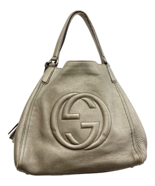 GUCCI（グッチ）GUCCI (グッチ) ソーホーセラリウス/トートバッグ シルバーの古着・服飾アイテム