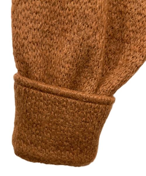 sunhouose（サンハウス）sunhouose (サンハウス) ニットジャケット ブラウン サイズ:Lの古着・服飾アイテム