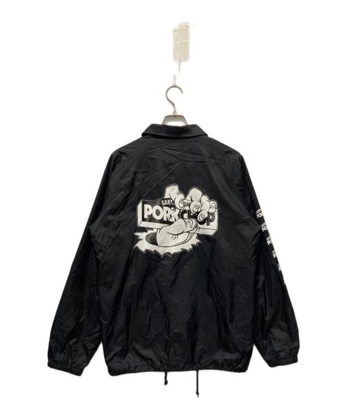 PorkChop（ポークチョップ）PorkChop (ポークチョップ) コーチジャケット ブラック サイズ:Lの古着・服飾アイテム