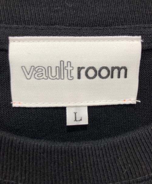vault room（ボルトルーム）vault room (ボルトルーム) 刺繍Tシャツ ブラック サイズ:Lの古着・服飾アイテム