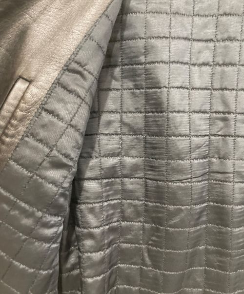 DIOR HOMME（ディオール オム）Dior Homme (ディオール オム) ラムレザージャケット ブラック サイズ:44の古着・服飾アイテム