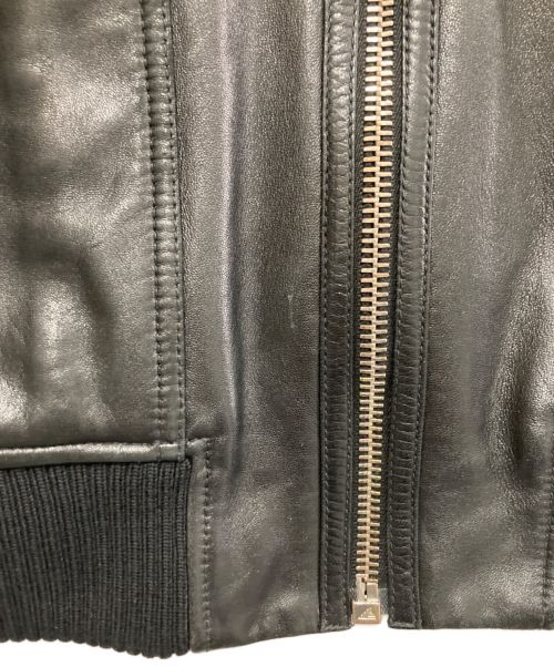 DIOR HOMME（ディオール オム）Dior Homme (ディオール オム) ラムレザージャケット ブラック サイズ:44の古着・服飾アイテム