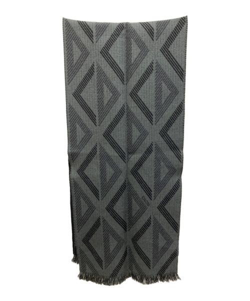 Dior（ディオール）DIOR (ディオール) CDロゴマフラー グレーの古着・服飾アイテム