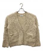SLOBE IENAスローブ イエナ）の古着「シャギーニットカーディガン」｜ベージュ