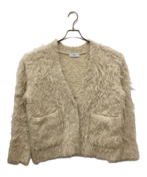 SLOBE IENA（スローブ イエナ）SLOBE IENA (スローブ イエナ) シャギーニットカーディガン ベージュ サイズ:下記参照の古着・服飾アイテム