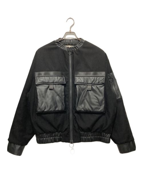 SUPERTHANKS（スーパーサンクス）SUPERTHANKS (スーパーサンクス) 中綿ブルゾン ブラック サイズ:Mの古着・服飾アイテム