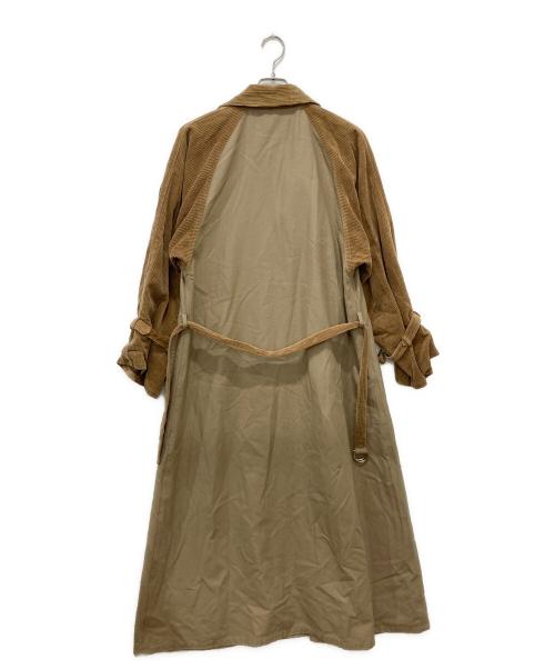 FILL THE BILL（フィルザビル）FILL THE BILL (フィルザビル) コーデュロイ切替トレンチコート ブラウン サイズ:2の古着・服飾アイテム