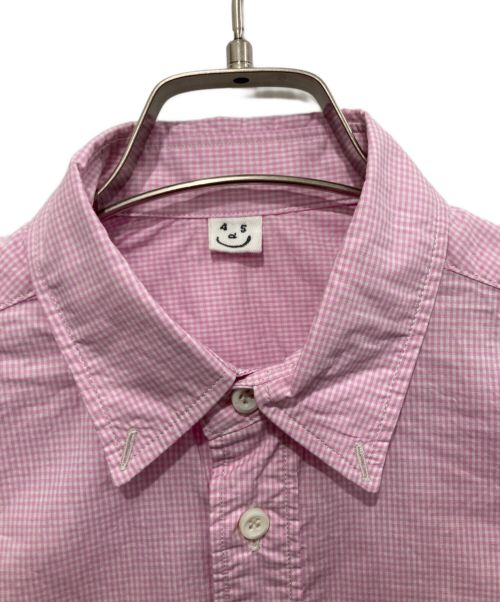 45R（フォーティファイブ・アール）45R (フォーティーファイブアール) スーピマオーガニックバチストの908ローファーシャツ ピンク サイズ:下記参照の古着・服飾アイテム