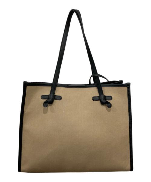 GIANNI CHIARINI（ジャンニ キアリーニ）GIANNI CHIARINI (ジャンニ キアリーニ) ボックストートバッグ ベージュの古着・服飾アイテム