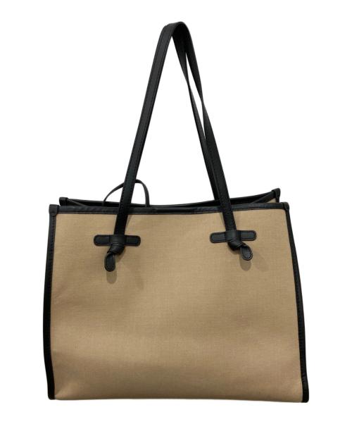 GIANNI CHIARINI（ジャンニ キアリーニ）GIANNI CHIARINI (ジャンニ キアリーニ) ボックストートバッグ ベージュの古着・服飾アイテム