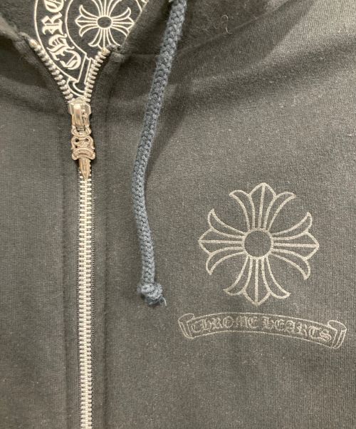 CHROME HEARTS（クロムハーツ）CHROME HEARTS (クロムハーツ) ダガージップパーカー ブラック サイズ:Sの古着・服飾アイテム