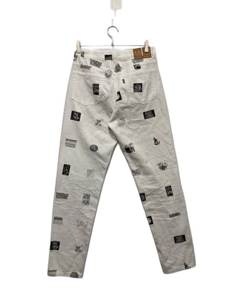 C.E（シーイー）C.E (シーイー キャブエンプト) OVERDYE 1994 FK SHEETS PANTS ホワイト×ブラック サイズ:Mの古着・服飾アイテム