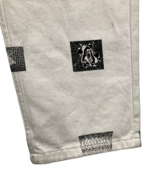 C.E（シーイー）C.E (シーイー キャブエンプト) OVERDYE 1994 FK SHEETS PANTS ホワイト×ブラック サイズ:Mの古着・服飾アイテム